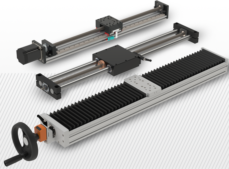 Trapézorsós mozgatású lineáris egységek