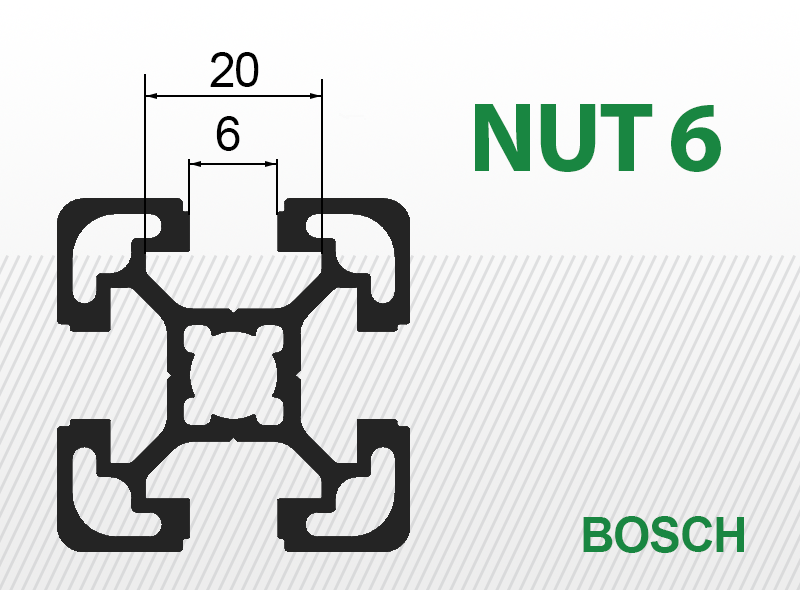 Nut 6 BOSCH profilhoz