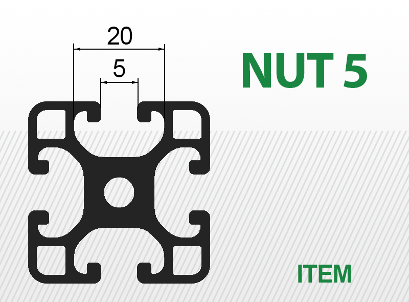 Nut 5 ITEM profilhoz