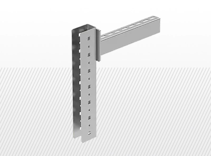 Oszlopra szerelhető kábeltálca tartó