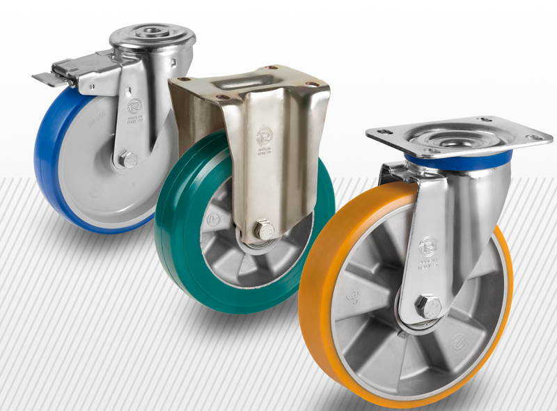 Poliuretán futófelületű ipari kerekek