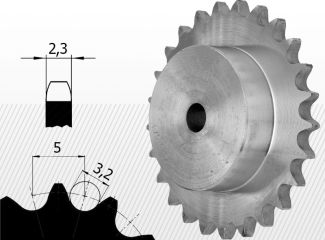 03B típus<br />5 X 2,5 mm