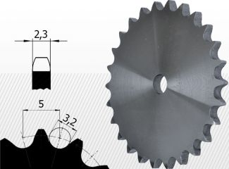 03B típus<br />5 X 2,5 mm