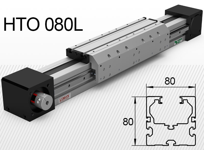 HTO 080L erősített +<br />max terhelés 150kg*<br />Lökethossz: 100-7000mm