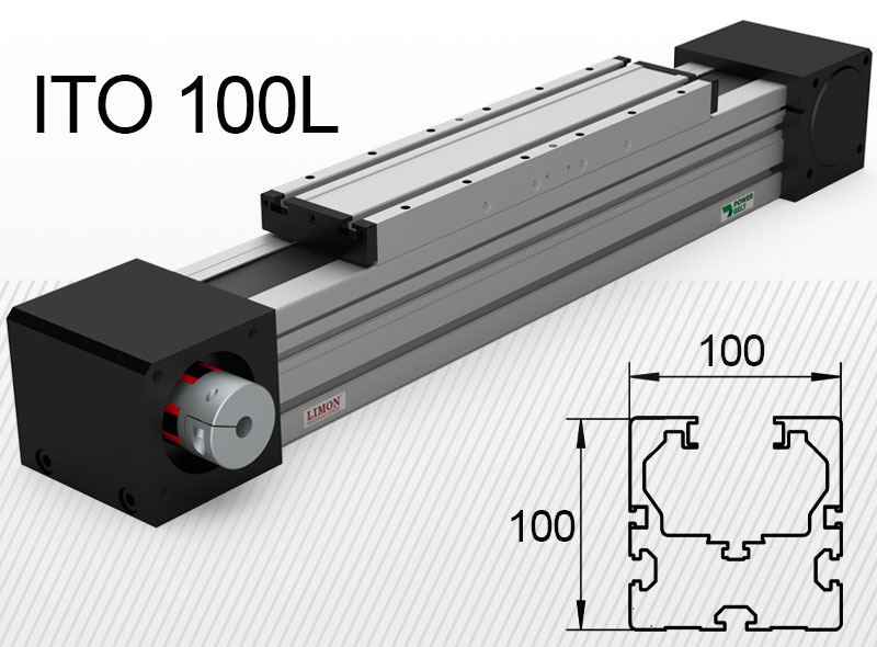 ITO 100L hosszú kocsival<br />max terhelés 120kg*<br />Lökethossz: 100-9000mm