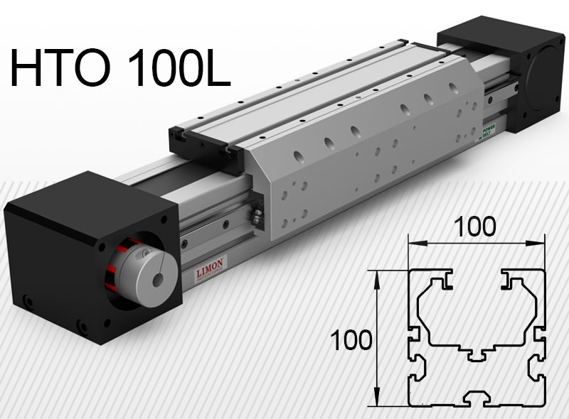 HTO 100L erősített +<br />max terhelés 247kg*<br />Lökethossz: 100-9000mm