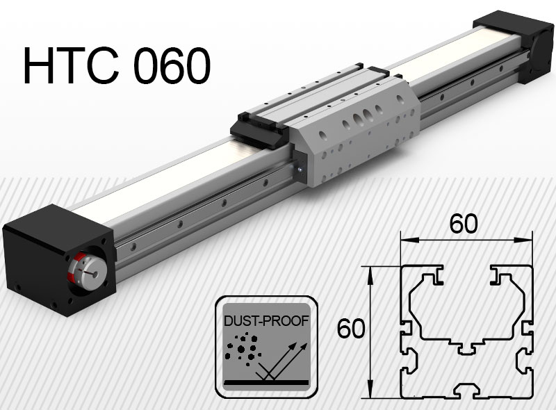 HTC 060 erősített<br />max terhelés 55kg*<br />Lökethossz: 100-2000mm