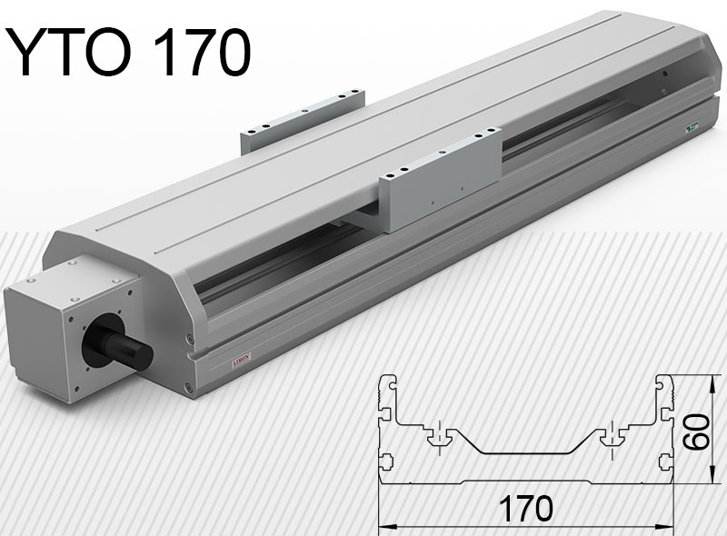 YTO 170-es típus<br />max terhelés 45kg*<br />Lökethossz: 100-3200mm