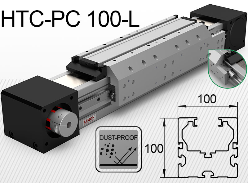 HTC-PC 100-L pneumatikus rögzítővel<br />max rögz. erő 1525N*<br />Lökethossz: 100-4000mm