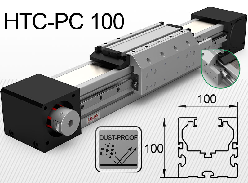 HTC-PC 100 pneumatikus rögzítővel<br />max rögz. erő 1550N*<br />Lökethossz: 100-4000mm