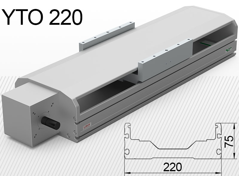 YTO 220-as típus<br />max terhelés 90kg*<br />Lökethossz: 100-3100mm