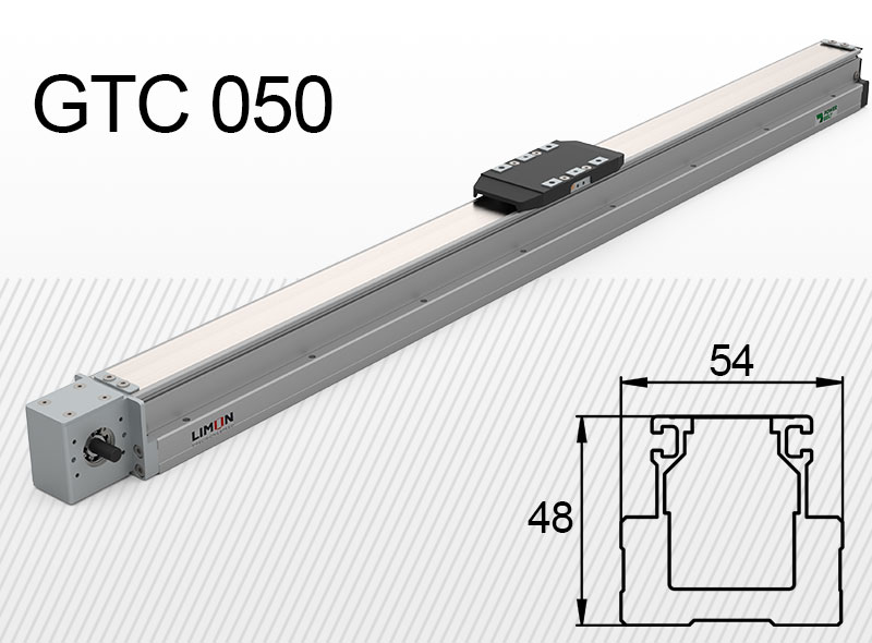 GTC 050-es típus<br />max terhelés 5kg*<br />Lökethossz: 50-1500mm