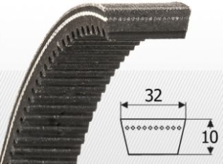 32x10 (W31,5) Variátor ékszíj profil
