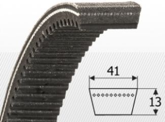 41x13 (W40) Variátor ékszíj profil