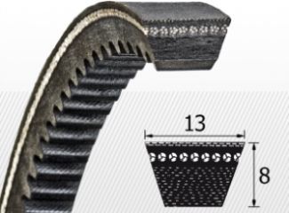 AX/X13 (13x8) Fogazott ékszíj profil