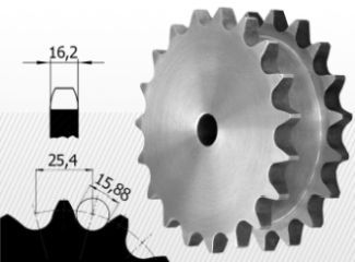 16B típus<br />1`` X 17,02 mm