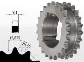 10B típus 5/8 X 3/8``