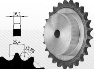 16B típus<br />1`` X 17,02 mm