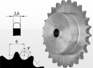 04B típus<br />6 X 2,8 mm