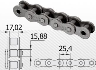 16B típus<br />1`` X 17,02 mm