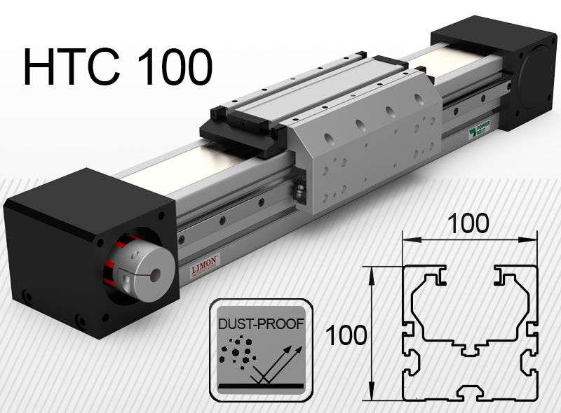 HTC 100 erősített<br />max terhelés 165kg*<br />Lökethossz: 100-4000mm