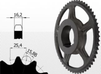 16B típus<br />1`` X 17,02 mm