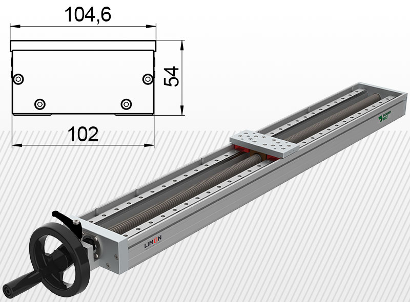 Limon YLO 110S HW lineáris egység,trapézorsós szánegység,trapézorsós aktuátor