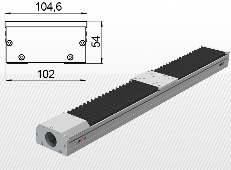 Limon YLO 110 SM-B szánegység,lineáris egység,trapézorsós aktuátor