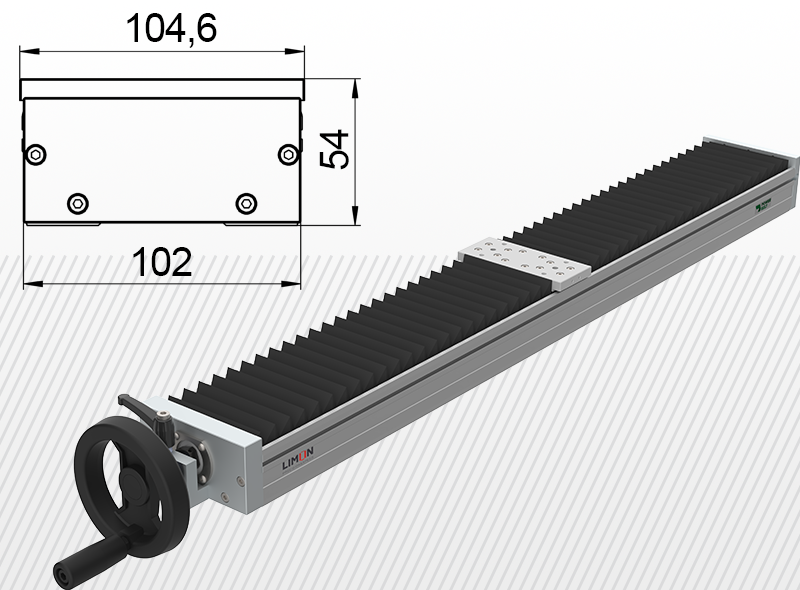 Limon YLO 110S HW-B lineáris egység,trapézorsós szánegység,trapézorsós aktuátor