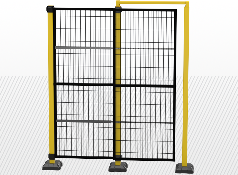 Vichnet egyszárnyas fióksínes tolóajtó védÅkerítés rendszerhez