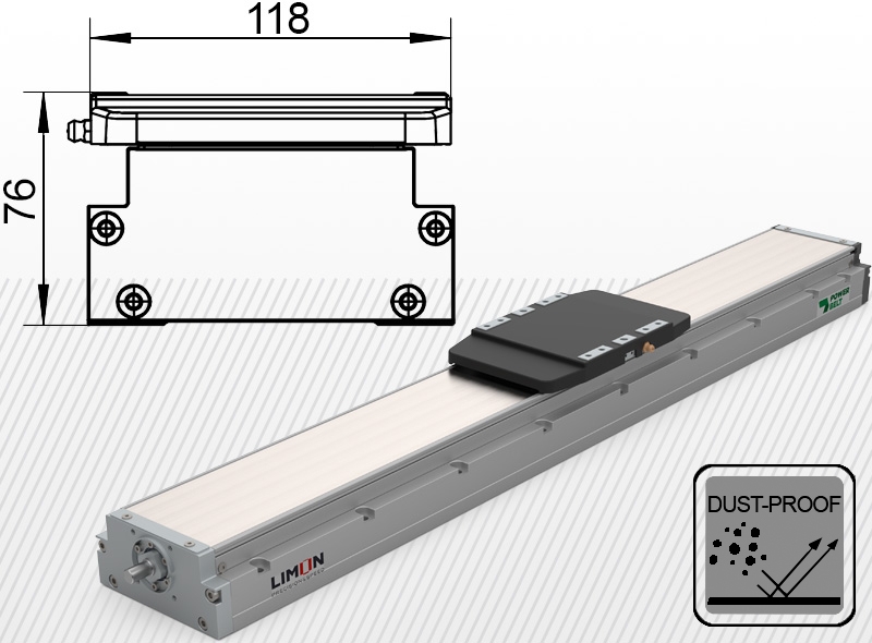 GSC 120 lineáris egység, lineáris aktuátor